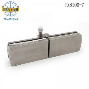 Loại đặc biệt 180 độ Phòng tắm dài Clip Khách sạn Phòng tắm Phòng tắm Cửa kính Rõ ràng Vòi hoa sen