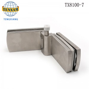 Loại đặc biệt 180 độ Phòng tắm dài Clip Khách sạn Phòng tắm Phòng tắm Cửa kính Rõ ràng Vòi hoa sen