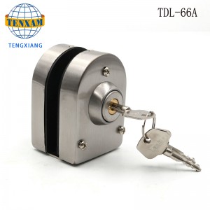 Phòng tắm khách sạn không khung cửa kính khóa đôi thép không gỉ cửa kính chốt 8 ~ 12 mm khóa cửa kính trượt