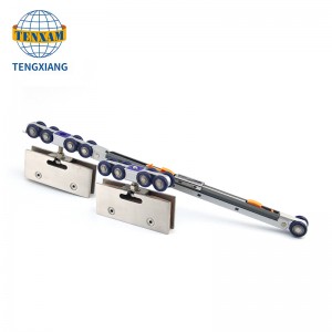 Nội thất phụ kiện hướng dẫn theo dõi phần cứng cửa trượt cửa trượt bằng gỗ với 8 bánh