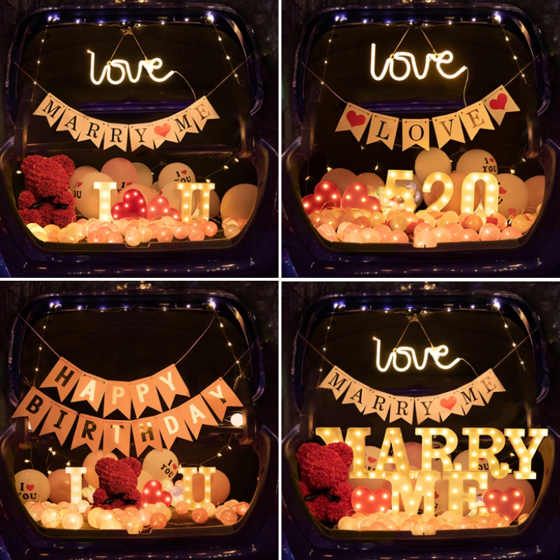 Bảng chữ cái tùy chỉnh Số Ả Rập Marquee Đèn 3D Led Letter Sign Night Lightngoài trời cho Bar Hotel Wedding Festival Trang trí