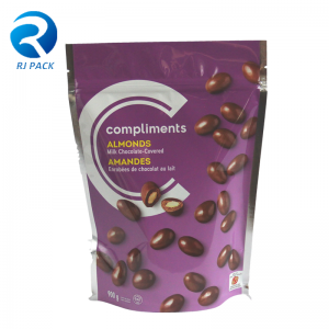 Túi đựng đồ thực phẩm dây kéonhựa tùy chỉnh, túi bao bì thực phẩm có khóa kéo có thể bán lại