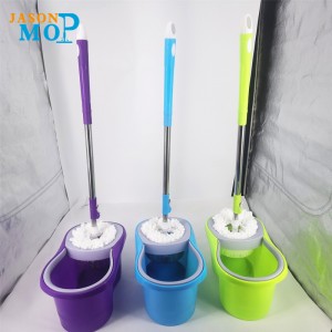 Jason Microfiber Spin Mop 360 Easy Xoay Mop Xô Magic Sàn làm sạch Sao lau và xô