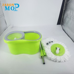 Jason Microfiber Spin Mop 360 Easy Xoay Mop Xô Magic Sàn làm sạch Sao lau và xô