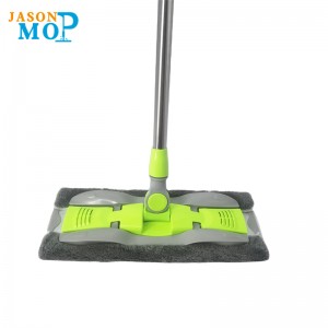 JASON Chất lượng cao launhôm microfiber thép không gỉ kéo dài lau sàn lau sàn phẳng