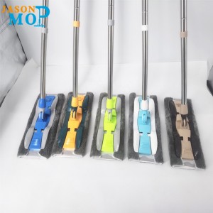 JASON Chất lượng cao launhôm microfiber thép không gỉ kéo dài lau sàn lau sàn phẳng