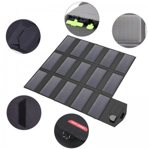 Bảng điều khiểnnăng lượng mặt trời gấp 18V 100W Bộ sạcnăng lượng mặt trờingoài trời cho cắm trại