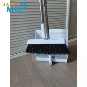 Life Magic Set và Broom Dustpan Steel Head House Nhựa Làm sạch Dustpan Xử lý chổi Set Head Phong cách hiện đại