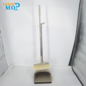 Vật liệunhựa gia đình làm sạch Dustpan dài với chổi, chổi quét bụi và vắt