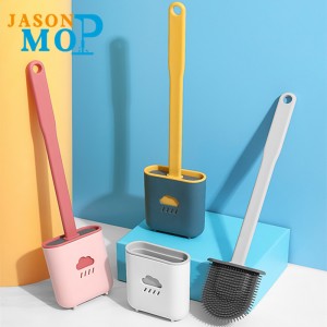 Bàn chảinhà vệ sinh bằngnhựa làm sạch gia dụng JASON Bàn chải vệ sinh bằng silicon mềm phẳng với