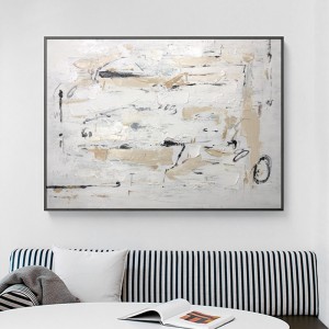 Bán buôn handmade kích thước lớn treo tranh trừu tượng sơn dầu hiện đại trang trí phòng khách
