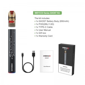 Iweycco Ghost Vape 650mah 12W Pod Kit Thuốc lá điện tử 2ml Vaporizer cho bạn