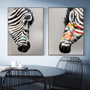 Bán buôn chất lượng cao vẽ tranh vẽ tay tinh khiết gia đình động vậtnghệ thuật sơn dầu