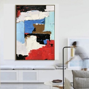 Sản phẩm mới Tóm tắt Nghệ thuật Vải Canvas Vẽ tranh tường tinh khiết vẽ tay cho trang trí phòng khách
