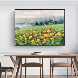 Hoa hiện đại trang trí tường Tranh trừu tượng Handmade tựnhiên Mục vụ cảnh quan sơn dầu