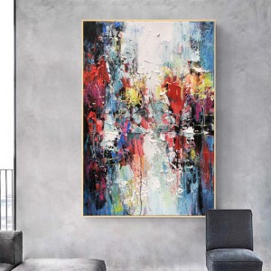 Làm bằng tay đơn giản trừu tượng vẽ tay sơn dầu sơn trang trínghệ thuật trang trí trên vải