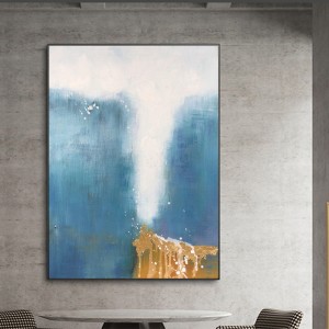 Vẽ tay lớn trừu tượng sơn dầu Canvas đương đại bức tranh tườngnghệ thuật cho phòng khách