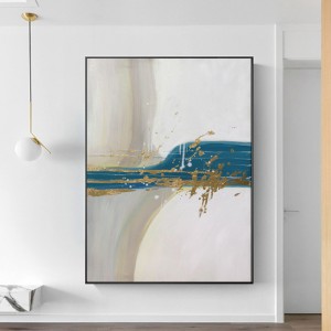 Vẽ tay Trang trínội thất Tóm tắt Canvas Dầu đương đại cho hình ảnh tường phòng trực tiếp