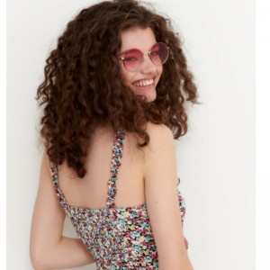 In hoa Viscose Dress Mini Chiều dài