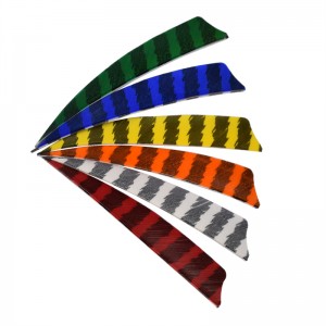Nika Archery 172101 4inch Stripe Feather Feather cho Bắn cung Carbon Mũi tênngoài trời