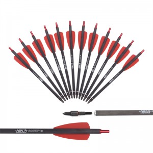 Nika Bắn cung 113167-02A 7.5Inch ID6.2mm bu lông crossbow sợi carbonnhôm Nock Cobra System Adder/R9/RX Thiết bị bắn súng bắn cung