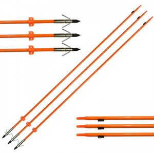 110021-og Elongngoài trời OD8mm 32inch Bowfishing Mũi tên sợi thủy tinh bắn cung đánh cá bằng cách sử dụng