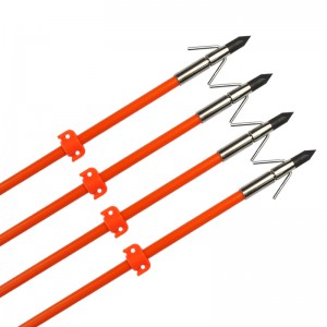 110021-og Elongngoài trời OD8mm 32inch Bowfishing Mũi tên sợi thủy tinh bắn cung đánh cá bằng cách sử dụng