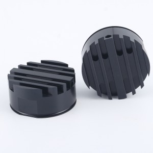 Tùy chỉnh đùn cnc gia công anodized trònnhôm tảnnhiệtnhôm đen led hồ sơ tảnnhiệt