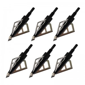 Nika Bắn cung 15B028 3 Blade 100 Broadheads cho Bắn cung Crossbow Bolt Mũi tên trục vít Mẹo săn bắn