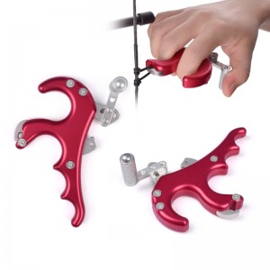 Nika Bắn cung 42RA04-RD Thumb Thumb Aids Hợp kimnhôm bắn cung phát hành cung săn bắn cho cung hợp chất