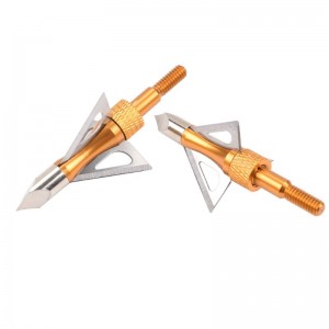 Nika Bắn cung 15B030 100 hạt thép không gỉ Broadheads Bắn cung Crossbow Bolt Săn bắn
