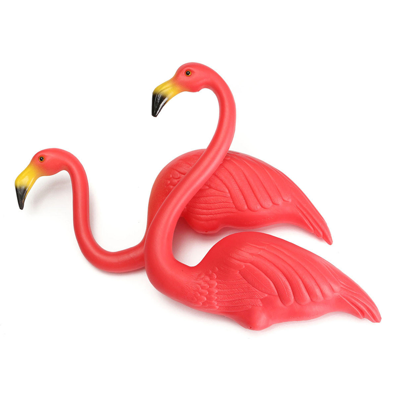 Pink Flamingonhựa Yard Garden Lawn Art Đồ trang trí Retro Toy Decor