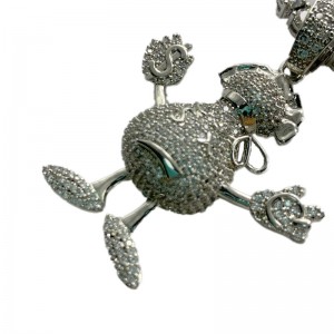 Micro dát zircon mặt dây chuyền thời trang hìnhngười