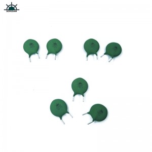 Nhà sản xuất ban đầu Curve Head Shape Green Silicon 5 Ohm 5D13 Đường kính 13mm Điện trở Điện trở NTC Nhiệt điện trở