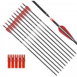 Elongngoài trời 115500-08 30 inch cuộn sợi thủy tinh mũi tên bắn cung recurve cung mục mục tiêu thực hành
