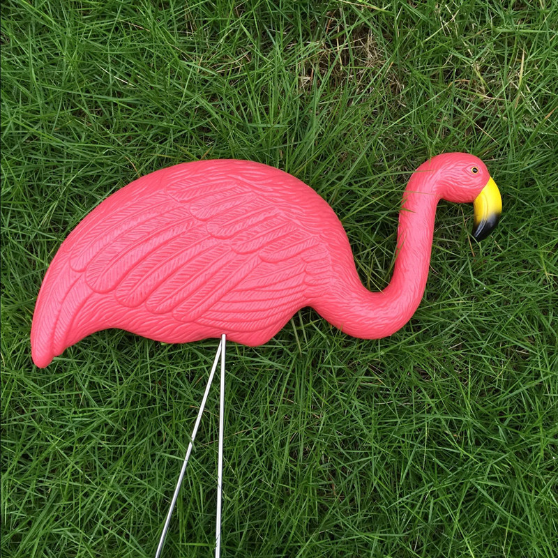 Mô phỏng bằngnhựa Flamingo Trang trí cho bé Vườnngoài trời Đồ trang trí Nhựa Flamingo Bức tượngnhỏ Lễ hội vườn làm vườn trang trí