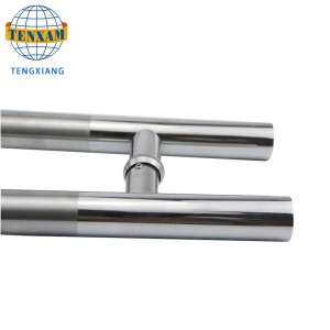 Ống tròn hiện đại tùy chỉnh H loại thép không gỉ trượt kéo phụ phụ kiện phòng tắm vòi hoa sen cửa kính xử lý