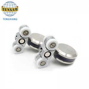 cửa trượt lăn bánh xe hệ thống cửa kính treo bánh xe phù hợp phần cứng trượt bánh xe