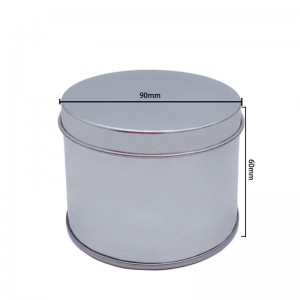 Nhà máy bánnắp đậy hàng đầu hình trụ thiếc có thể bánh shaving Xà phòng Tin có thể (90mm * 60mm)