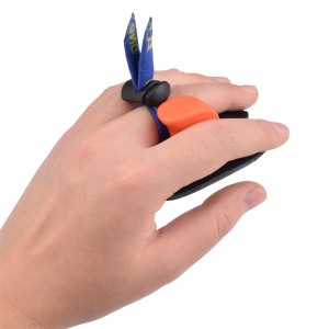 Elongngoài trời 42ft05 LH M Kích thước Bắn cung Tab Finger Protector Finger Saver Leather Cable Tab For Recurve Bow