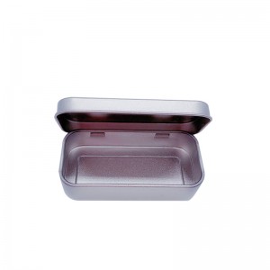 Hộp kim loạinhỏ Frosted Hộp thiếc vớinắp 80 * 38 * 20 mm
