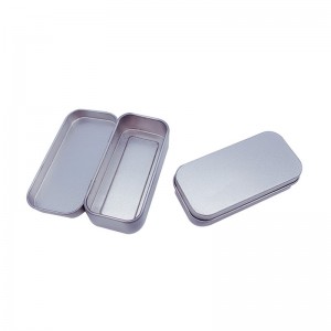 Hộp kim loạinhỏ Frosted Hộp thiếc vớinắp 80 * 38 * 20 mm