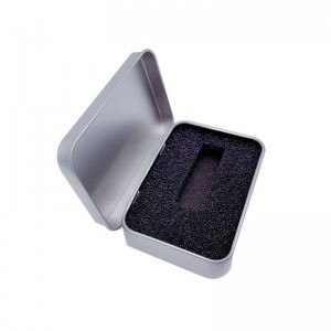 Huy hiệu vớinắp hộp thiếc Frostednhỏ hộp thiếc 87 * 60 * 18mm