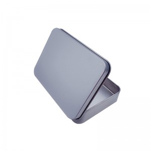 Chơi thẻ bản lề kim loại hộp thiếc hộp quà tặng hộp thiếc 115 * 85 * 22mm