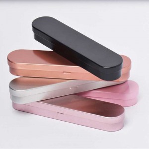 Hộp kim loại cónắp đậy Hộp quà tặng mờ TIN 175 * 38 * 20MM