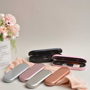 Quà tặng Hộp thủ công kim loại Hộp thiếc với bản lề 175 * 60 * 18mm