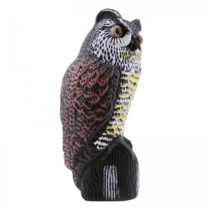 Trang trí vườnnhựa 36cm Owl Yard Scarer thực tế Decoy Garden Decor