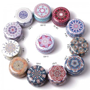 Candle Jar Frosted Metal Can Candy Bao bì Tin 77 * 50mm