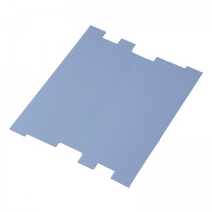 Cung cấp tấm silicon dẫnnhiệt màu xanh, tấm silicon IC hấp thụ sốc, tảnnhiệt điện và điện