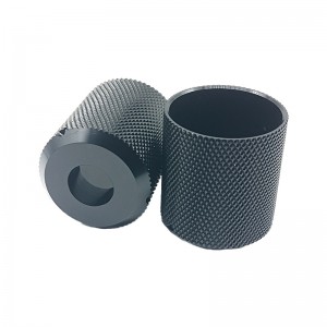 Máy gia côngnhôm CNC Knurled Turn Dịch vụ phay Đen Anodizing Bộ phận